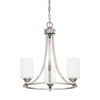 Bristo 3-Light Chandelier Ceiling Light Satin Nickel (670|7253-SN)