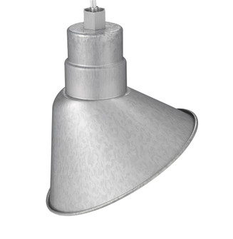 R Series 1-Light Angle Shade Galvanized (670|RAS10-GA)
