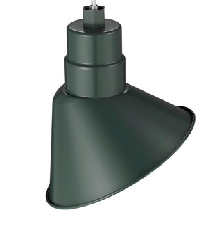 R Series 1-Light Angle Shade Satin Green (670|RAS10-SG)