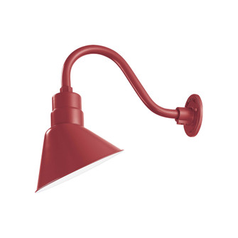 R Series 1-Light Angle Shade Satin Red (670|RAS10-SR)