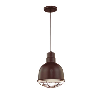 R Series 1-Light Cord Hung Deep Bowl Shade Architectural Bronze (670|RDBC10-ABR)