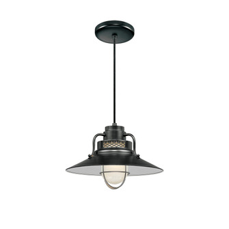 R Series 1-Light Cord Hung Railroad Shade Satin Black (670|RRRC14-SB)
