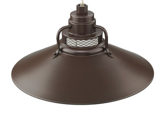 R Series 1-Light Stem Hung Railroad Shade Architectural Bronze (670|RRRS18-ABR)