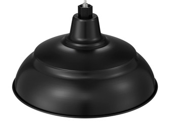 R Series 1-Light Warehouse Shade Satin Black (670|RWHS14-SB)