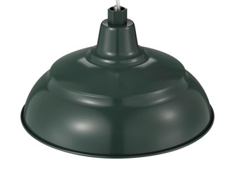 R Series 1-Light Warehouse Shade Satin Green (670|RWHS14-SG)