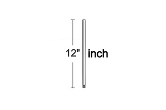 12'' Downrod in Brushed Pewter (6|DR12BP)