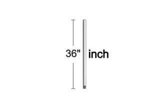 36'' Downrod in Grey (6|DR36GRY)