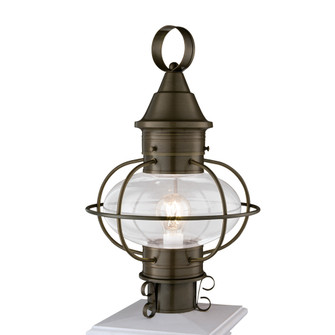 Classic Onion Outdoor Post Lantern - Sienna with Clear Glass (148|1611-SI-CL)