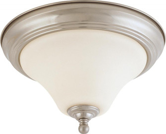 Dupont - 1 light Flush with Satin White Glass - Brushed Nickel Finish (81|60/1824)