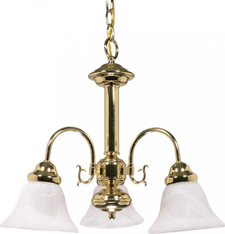 Ballerina - 3 Light Chandelier with Alabaster Glass - Polished Brass Finish (81|60/186)