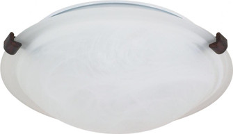 1 Light - 12'' Flush with Alabaster Glass - Old Bronze Finish (81|60/272)
