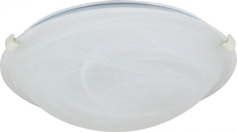 1 Light - 12'' Flush with Alabaster Glass - Textured White Finish (81|60/276)