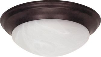 2 Light - 14'' Flush with Alabaster Glass - Old Bronze Finish (81|60/281)