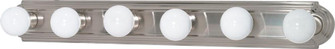 6 Light; 36 in.; Vanity; Racetrack Style; Brushed Nickel Finish (81|60/302)