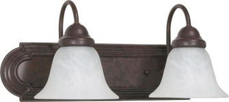 Ballerina; 2 Light; 18 in.; Vanity with Alabaster Glass Bell Shades; Old Bronze Finish (81|60/324)