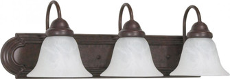 Ballerina; 3 Light; 24 in.; Vanity with Alabaster Glass Bell Shades; Old Bronze Finish (81|60/325)