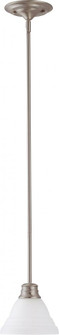 Empire; 1 Light; 7 in.; Mini Pendant with Frosted White Glass; Brushed Nickel Finish (81|60/3257)