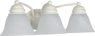 Empire - 3 Light 21'' Vanity with Alabaster Glass - Textured White Finish (81|60/354)