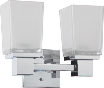 Parker - 2 Light Vanity with Sandstone Etched Glass - Polished Chrome Finish (81|60/4002)