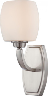Helium - 1 Light Vanity with Satin White Glass - Brushed Nickel Finish (81|60/4181)