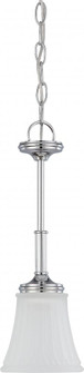 Teller - 1 Light Mini Pendant with Frosted Etched Glass - Polished Chrome Finish (81|60/4267)