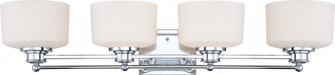 Soho - 4 Light Vanity with Satin White Glass - Polished Chrome Finish (81|60/4584)