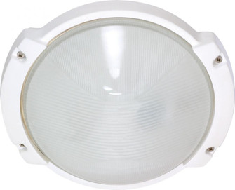 1 Light - 11'' Oblong Round Bulkhead - Semi Gloss White Finish (81|60/516)