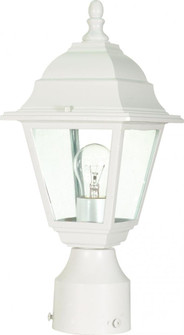 Briton; 1 Light; 14 in.; Post Lantern with Clear Glass; White Finish (81|60/546)