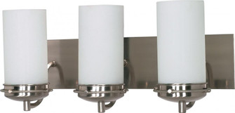 Polaris; 3 Light; 21 in.; Vanity with Satin Frosted Glass Shades; Brushed Nickel Finish (81|60/613)