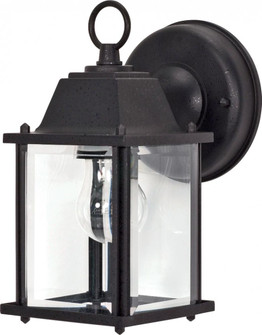 1 Light 9'' - Cube Lantern with Clear Beveled Glass - Textured Black Finish (81|60/638)