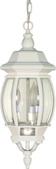 Central Park; 3 Light; 20 in.; Hanging Lantern with Clear Beveled Glass; White Finish (81|60/894)