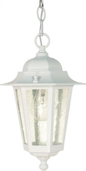 Cornerstone; 1 Light; 13 in.; Hanging Lantern with Clear Seed Glass; White Finish (81|60/991)
