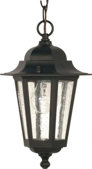 Cornerstone - 1 Light 13'' Hanging Lantern with Clear Seeded Glass - Textured Black Finish (81|60/993)