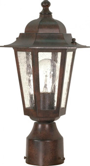 Cornerstone - 1 Light 14'' Post Lantern with Clear Seeded Glass - Old Bronze Finish (81|60/995)