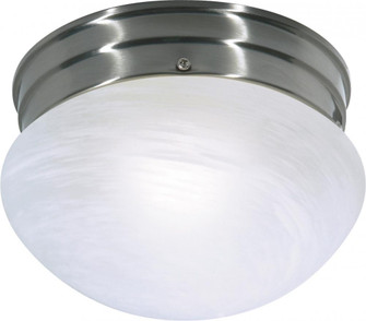 1 Light - 8'' - Flush with Alabaster Glass - Brushed Nickel Finish (81|SF76/671)