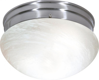 2 Light - 10'' Flush with Alabaster Glass - Brushed Nickel Finish (81|SF76/674)