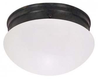 2 Light - 10'' Flush with Frosted Glass - Mahogany Bronze Finish (81|60/2643)
