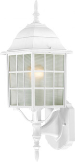 Adams; 1 Light; 18 in.; Outdoor Wall with Frosted Glass; White Finish (81|60/4901)