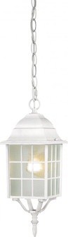 Adams - 1 Light 16'' Hanging Lantern with Frosted Glass - White Finish (81|60/4911)