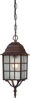Adams - 1 Light 16'' Hanging Lantern with Frosted Glass - Rustic Bronze Finish (81|60/4912)