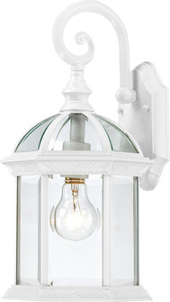 Boxwood; 1 Light; 15 in.; Outdoor Wall with Clear Seed Glass; White Finish (81|60/4961)