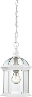 Boxwood - 1 Light 14'' Hanging Lantern with Clear Beveled Glass - White Finish (81|60/4977)