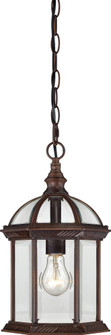 Boxwood - 1 Light 14'' Hanging Lantern with Clear Beveled Glass - Rustic Bronze Finish (81|60/4978)