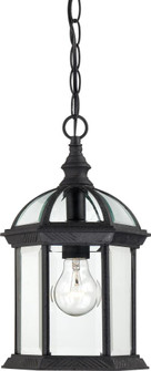 Boxwood - 1 Light 14'' Hanging Lantern with Clear Beveled Glass - Textured Black Finish (81|60/4979)