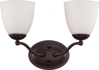 Patton - 2 Light Vanity with Frosted Glass - Prairie Bronze Finish (81|60/5132)