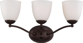 Patton - 3 Light Vanity with Frosted Glass - Prairie Bronze Finish (81|60/5133)