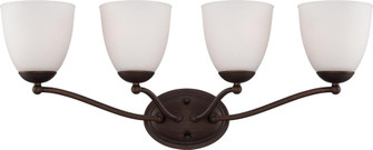 Patton - 4 Light Vanity with Frosted Glass - Prairie Bronze Finish (81|60/5134)