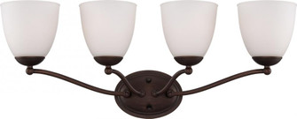 Patton - 4 Light Vanity with Frosted Glass - Prairie Bronze Finish (81|60/5134)