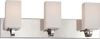 Vista; 3 Light; Vanity Fixture with Etched Opal Glass; Polished Nickel Finish (81|60/5183)