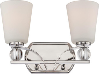 Connie - 2 Light Vanity with Satin White Glass - Polished Nickel Finish (81|60/5492)